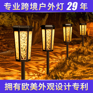 Dishun Solar Lawn Lamp RGB Color Changing Outdoor Garden <b>Light</b> Water Resistant <b>Led</b> Pathway <b>Light</b> For Courtyard Decoration - Product Image 5