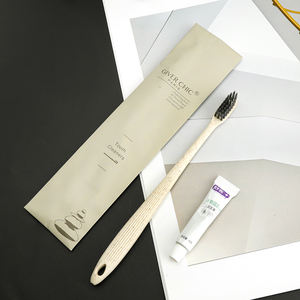 Kit <span class=keywords><strong>de</strong></span> toilette d'hôtel 5 étoiles <span class=keywords><strong>de</strong></span> luxe personnalisé avec sacs en papier effet pierre, comprenant un kit dentaire et un mini-<span class=keywords><strong>savon</strong></span> <span class=keywords><strong>pour</strong></span> chambre d'hôtes - Product Image 6