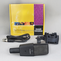 Microphone à condensateur professionnel Madon M1 48V filaire, portable, pour studio d'enregistrement, en plastique et métal, avec suppression du bruit