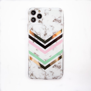 Luxury Plating Marble Camera Protection Sublimation Plating Silicone  Cell Phone case for Apple iPhone 12 - Product Image 4