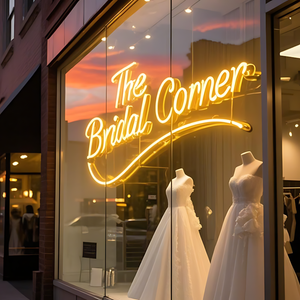 Idea d'oro marca 3D LED insegna al Neon 'buon compleanno' per casa ufficio ali d'ape Costume lettera materiale acrilico per negozi all'aperto - Product Image 3