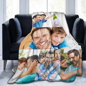 Couverture personnalisée avec photo, couverture en <span class=keywords><strong>flanelle</strong></span> personnalisée pour adultes et enfants, cadeau d'anniversaire de Noël, de père et de mère pour la Saint-Valentin - Product Image 5