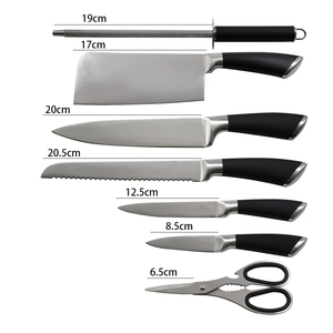 KITCHENCARE Juego de Cuchillos de Chef Juego de Cuchillos de Cocina de Acero Inoxidable con Afilador Tijeras Soporte Acrílico - Product Image 4