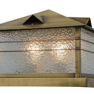 في الهواء الطلق النحاس الزجاج المناظر الطبيعية عمود مصباح ديكور خمر الفناء الحديقة عمود مصباح سياج آخر فانوس تركيبات - Product Image 6