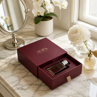 Boîte cadeau de luxe personnalisée en carton rigide pour parfum avec logo estampé à chaud or, recyclable, pour le marché américain, nouveau design