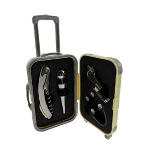 Wine Accessories <b>Set</b> Stainless Steel Corkscrew Opener Portable Mini Luggage <b>Box</b> Multi Functional Bar <b>Tools</b> - Product Image 1