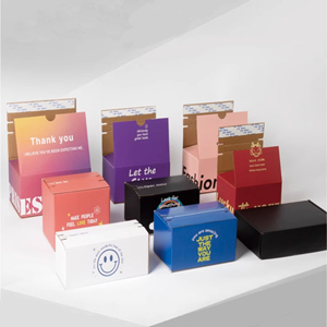 Basso MOQ strip mailer box abbigliamento cosmetici imballaggio scatola di carta scatole di spedizione personalizzate con nastro autoadesivo - Product Image 1