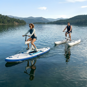 Bicicletta Acquatica Gonfiabile Portatile per Giochi d'Acqua all'Aperto, Bici a Pedali Galleggiante Leggera SUP per Resort e Laghi - Product Image 1