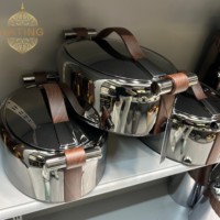 Ensemble polyvalent de 3 chauffe-plats isothermes 2L, 2.5L, 3L – Présentation élégante pour la cuisine et la table – Prêt à être expédié