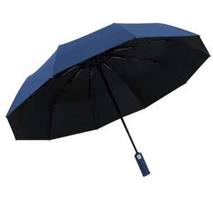 Grand pare-soleil LED personnalisable pour hommes femmes Double <span class=keywords><strong>parapluie</strong></span> <span class=keywords><strong>pliant</strong></span> automatique avec poignée en EVA pour cadeaux d'affaires - Product Image 4