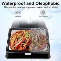 2 Paket Pelindung Layar Kaca Tempered dengan Alat Bingkai Penyelarasan Mudah untuk Vorwerk Thermomix TM7