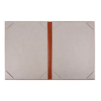 Table de dossier de menu en cuir de restaurant de couverture de menu en cuir A4 pour le restaurant de barre d'hôtel