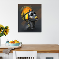 Peinture de paysage sur toile, élégante dame africaine, art mural sur toile pour femmes