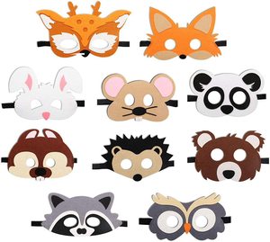 Halloween Felt <strong>Mask</strong> Cosplay Felt Party <strong>Masks</strong> Children's Felt Animal <strong>Masks</strong> - Product Image 2