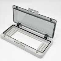 Boîtier en plastique transparent HD-10A IP67 avec couvercle étanche et verrouillage pour interrupteur MCB, idéal pour extérieur et applications aériennes