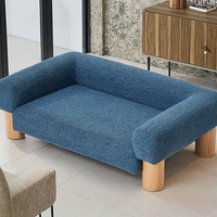 Couverture pour chien moderne de luxe unique, lavable, couleur, escalier pliant, couverture en coton pour animaux de compagnie, oreiller pour le salon