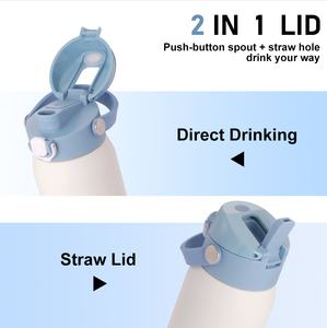 Botellas Infantiles Personalizadas con Impresión, de Acero Inoxidable de Doble Pared, Aisladas al Vacío, de Grado Alimenticio, 450ml 550ml, con Tapa Libre de BPA - Product Image 4