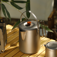 Bouilloire à café en titane personnalisée pour le camping, avec isolation thermique de 6 à 12 heures, portable pour la randonnée et les pique-niques en plein air