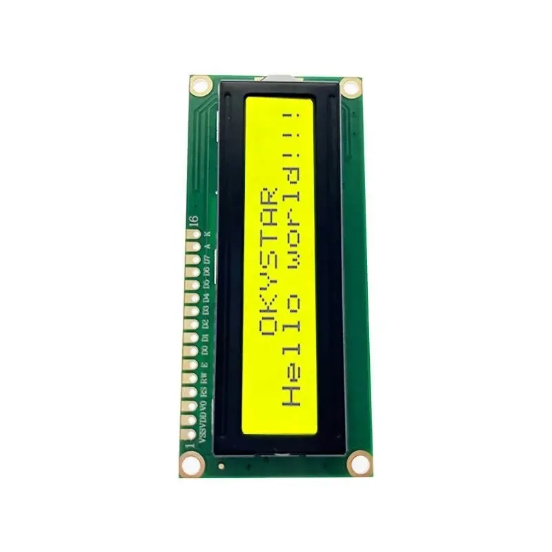 המקורי lcd1602a 12864 2004 כחול מסך כחול צהוב-ירוק תאורה אחורית לתצוגה 3.3v 5v 5v מסך diy