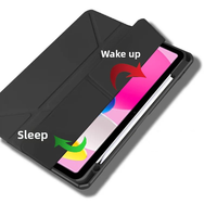 Étui pour iPad 11e, 10e, 9e génération, A16, Air 6, 5, 4, Pro 11, 10.2, 10.9, support pliable Y-Fold Origami, coque arrière transparente en acrylique, housse de tablette Funda
