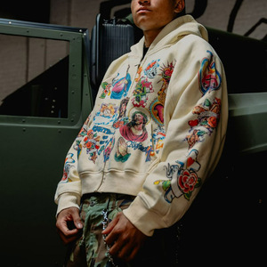 100% хлопковая толстовка с принтом - Product Image 3