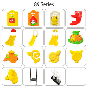 Toboggans pour enfants en plastique pour aire de jeux extérieure, pour jardins d'enfants, parcs d'attractions de parcs d'aventure, combinaisons de toboggans et balançoires - Product Image 4