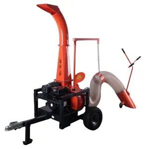 2024 New Type Of Gasoline 15HP professional four strokes Debris loader Leaf Collection Machine Street Cleaning Machine