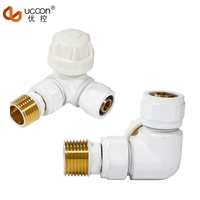 Vanne de radiateur thermostatique Vanne coudée de contrôle de température pour utilisation générale
