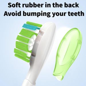 Cabezales de repuesto estándar para <span class=keywords><strong>Philips</strong></span> <span class=keywords><strong>Sonicare</strong></span> con parachoques de silicona suave y anillo metálico de reducción de ruido y cerdas Dupont medianas - Product Image 3