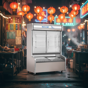 XUECUN/Snow Village Armoire combinée de luxe pour vitrine d'affichage à double température à économie d'énergie <span class=keywords><strong>Congélateur</strong></span> Boissons Aliments surgelés - Product Image 4