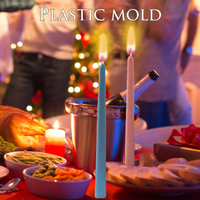 Outil d'artisanat DIY pour la fabrication artisanale de moules à bougies de Noël en plastique, moule à bougies coniques et en forme de pilier