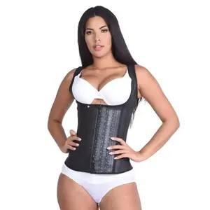 Faja Colombiana Latex Chaleco Reductor con 3 Niveles Faja Colombianas Reducing Vest Adjustable Strap Custom Shaping Girdles