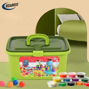 Nouveaux jouets en pâte à <span class=keywords><strong>modeler</strong></span> pour enfants, ensemble de <span class=keywords><strong>cuisine</strong></span> de luxe 55 pièces, machine à nouilles, jouet pour faire des hamburgers, modèle d'outil, ensemble de pâte à <span class=keywords><strong>modeler</strong></span> DIY pour enfants - Product Image 2
