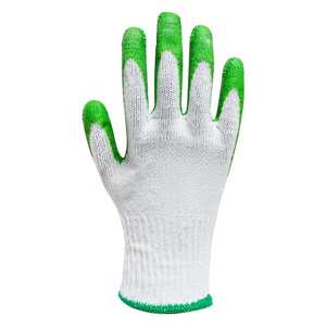 CITICITY 10 Gauge Green Latex Coated Heat Resistant <b>Moisture</b>-Wicking Machine Washable Knit Wrist Cuff <b>Gloves</b> for Safety - Product Image 4