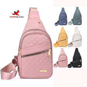 Sac bandoulière à prix de gros, sac banane simple, nouveau sac à bandoulière brodé multicouche, sac de poitrine de voyage pour femme à usage quotidien - Product Image 1