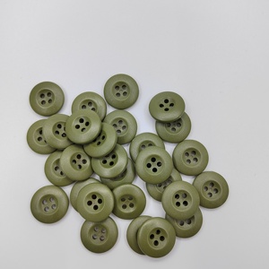 Nhà Máy Bán Buôn Chất Lượng Cao Vòng 4-Lỗ Phẳng Màu Đen Màu Xanh Lá Cây Nhựa Nút Cho Ngụy Trang Quần Áo ABS Nhựa May Nút - Product Image 6