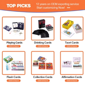 Tùy Chỉnh Không Thấm Nước 4 Màu Cầu Kích Thước <span class=keywords><strong>PVC</strong></span> Nhựa Chơi Thẻ Boong Tùy Chỉnh Cao Cấp Đôi Hộp Thiết Lập Thẻ Cho Trẻ Em - Product Image 6