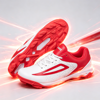 Chaussures de baseball et de softball professionnelles, légères, avec empeigne en microfibre, semelle intermédiaire en EVA, semelle extérieure en caoutchouc, durables, pour l'hiver, l'été et le printemps