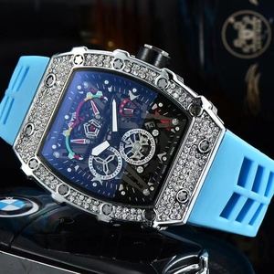 Reloj de Cuarzo para Hombre con Incrustaciones de Diamantes Estilo Europeo Richards, con Tres Agujas y Fecha, Deportivo y Moderno, Superventas - Product Image 1