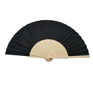 Abanicos de Madera de Bambú Hechos a Mano, Modernos y Sencillos, en Colores Sólidos, de 23 cm, para Bodas, Fiestas y Regalos - Product Image 3