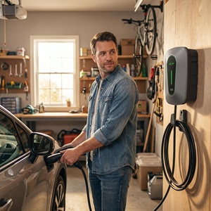 Nouvelle station de recharge pour véhicules électriques de niveau 2 AC de 7 kW, 9 kW, 11 kW, 22 kW avec écran de 4,3 pouces / Certifiée FCC Type 2 pour une utilisation domestique Chargeur de véhicules électriques - Product Image 4