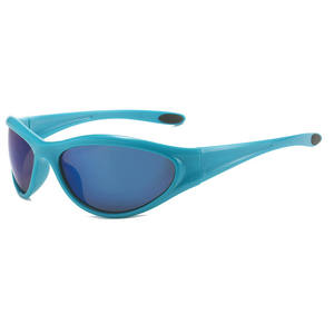 Lunettes de soleil tendance Y2K à grande monture avec logo personnalisé 2025, lunettes de sport pour le cyclisme, lunettes de soleil œil de chat UV400 pour femmes - Product Image 6