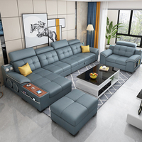 Nuevo Diseño de Fábrica de Muebles Sofá Cama Esquinero Queen Multifuncional para Sala de Estar con Respaldo Ajustable y Almacenamiento de 3 Plazas