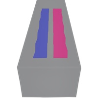 Chemin de table personnalisé sur le thème de l'arc-en-ciel gay, motif alternatif androgyne, décoration de table en polyester pour dîner d'occasion spéciale