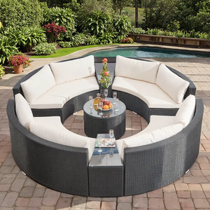 2022 muebles de exterior de <span class=keywords><strong>segunda</strong></span> <span class=keywords><strong>mano</strong></span> <span class=keywords><strong>baratos</strong></span> al aire libre Patio juegos de conversación salón sofá conjunto Muebles de Jardín sofá conjunto muebles - Product Image 4