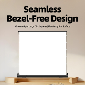 Màn hình chiếu 16:9 110 inch, có dây kéo ở cả hai bên, màu xám, thích hợp cho sử dụng văn phòng và gia đình - Product Image 3