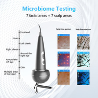 Analizador de Piel Portátil, Dispositivo de Belleza Multifuncional con Prueba Fluorescente para Acné, Grasa, Humedad y Arrugas