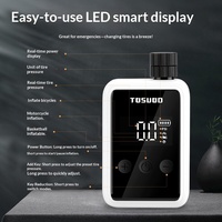 Pompe à vélo électrique portable avec écran intelligent, gonfleur de vélo haute pression, compresseur d'air universel pour vélo de route et VTT