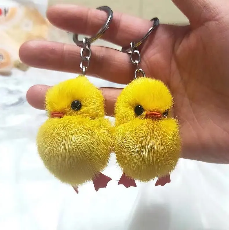 5cm sevimli sarı ördek peluş oyuncaklar anahtarlık yumuşak dolması hayvanlar bebekler anahtarlık çocuklar için çocuk bebek kız hediyeler