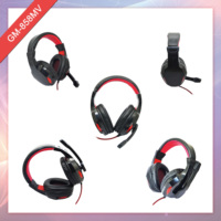 Casque de jeu stéréo flexible, casque de jeu compétitif avec microphone, prise casque 3,5 mm, casque filaire supra-auriculaire